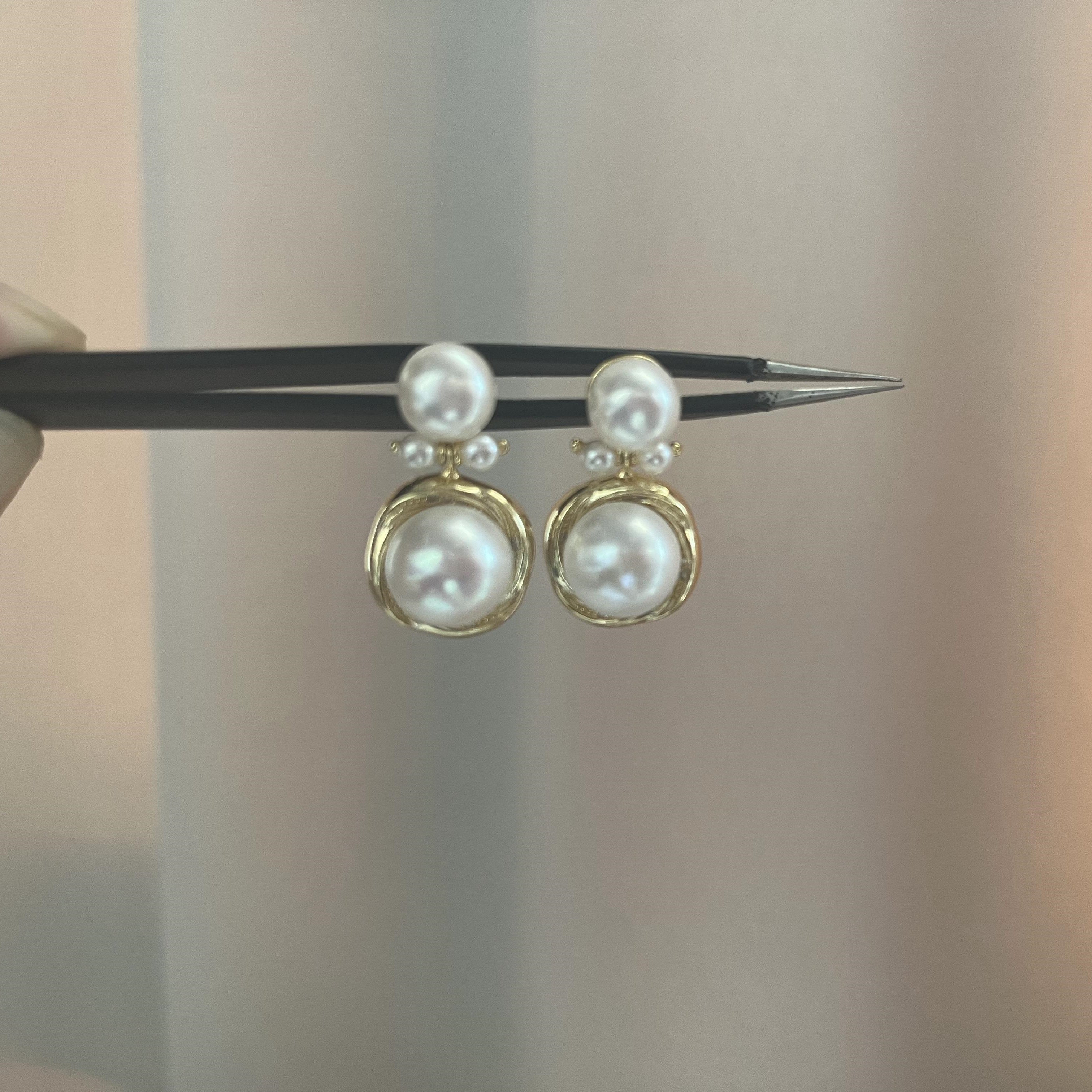 Freshwater Pearl Earrings / Freshwater Baroque Pearls/banyuan