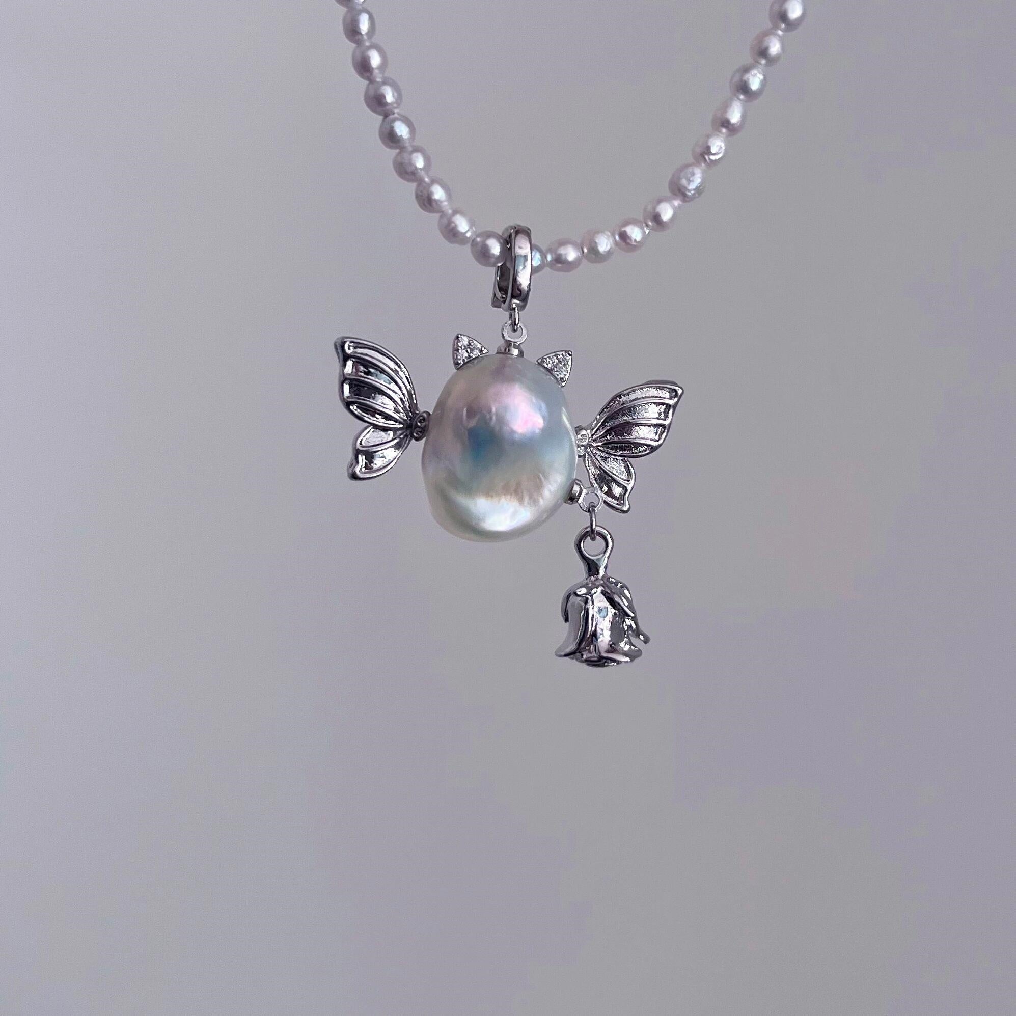 Baroque pearl DIY little monster / cherub/pendant/brooch