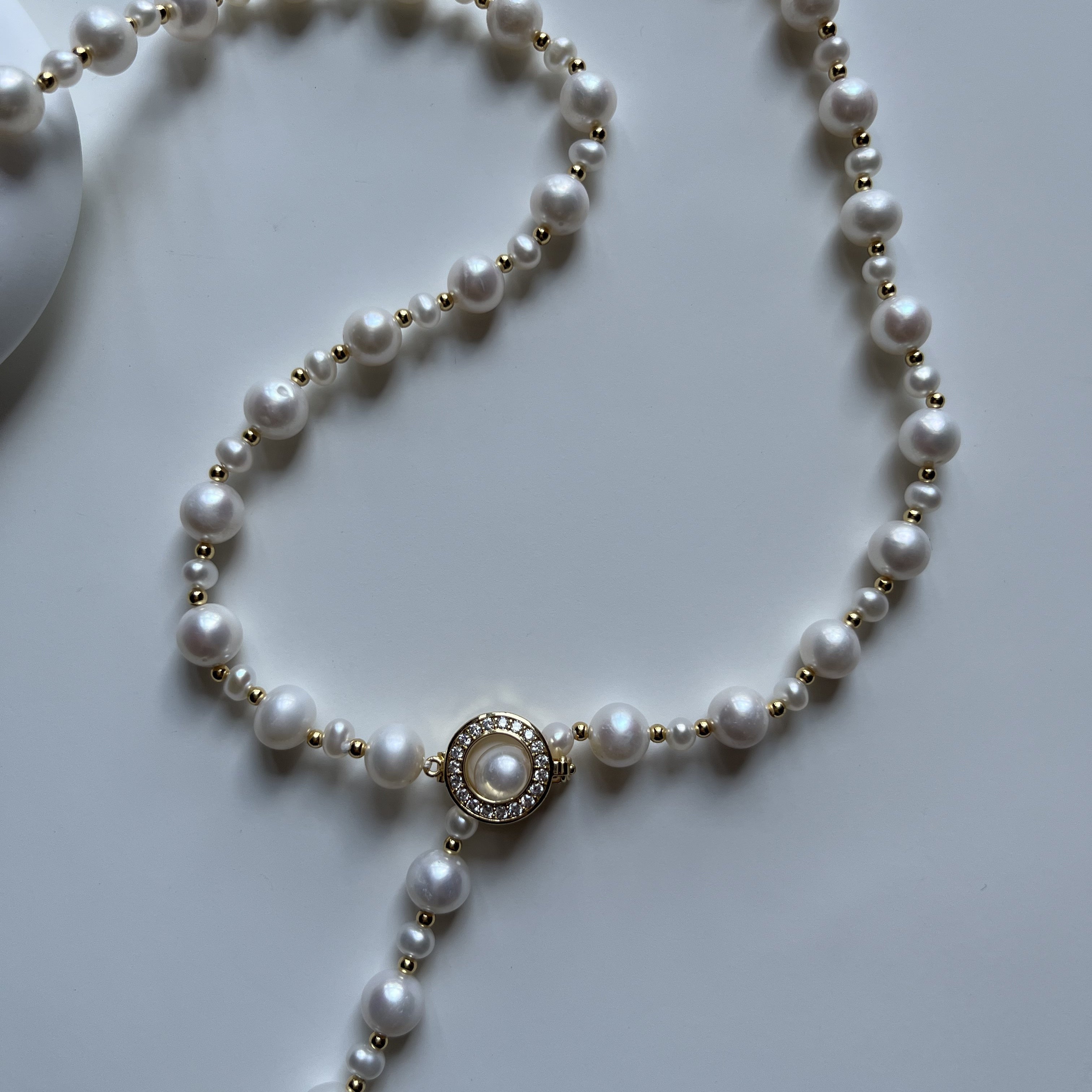 Natural freshwater pearl necklace fall new